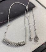 TOP Replica Cartier Clash de Necklace Studded Pendant Silver